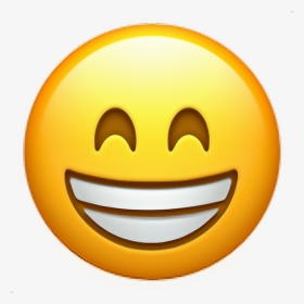 Transparent Iphone Emoji Faces Png - Smiling With Teeth Emoji, Png Download, Transparent PNG