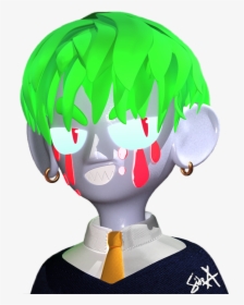 #itsoktocry #tumblr #blood #animated #art #3d #green - Charm School Reject Side, HD Png Download, Transparent PNG