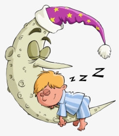Sleep Cartoon Moon Illustration - Nighty Nite, HD Png Download, Transparent PNG