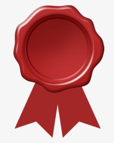 Red Wax Seal Ribbon, HD Png Download, Transparent PNG