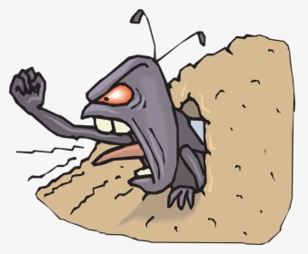 Angry, Ant, Hole, Hill, Fist, Upset, Insect, Dirt - Angry Ant, HD Png Download, Transparent PNG
