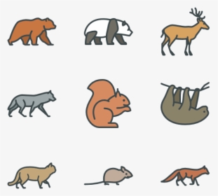 Clip Art Forest Animals Pictures - Forest Animals Icons, HD Png Download, Transparent PNG
