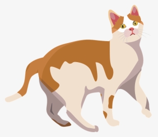 Cat Animal Mammal Cute Pet Kitten Domestic - Vector Cute Dog Cat Graphics, HD Png Download, Transparent PNG