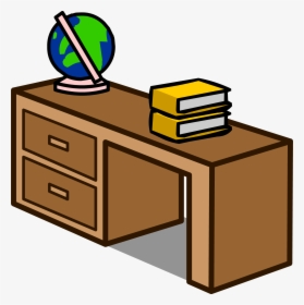 Transparent Student Desks Clipart - Book Is On The Desk, HD Png Download, Transparent PNG