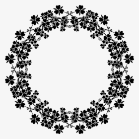 Flowers Borders Clipart Circle - Circle, HD Png Download, Transparent PNG