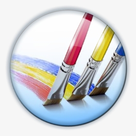 Transparent Paintbrush And Palette Png - 3 Perspectives, Png Download, Transparent PNG