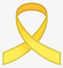 Reminder Ribbon Icon - Yellow Ribbon Emoji, HD Png Download, Transparent PNG