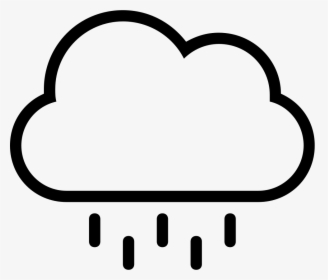 Rain Cloud Stroke Weather Symbol - Rain Cloud Symbol Pdf, HD Png Download, Transparent PNG