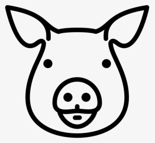 Pig Head - Pig Head Drawing Easy, HD Png Download, Transparent PNG