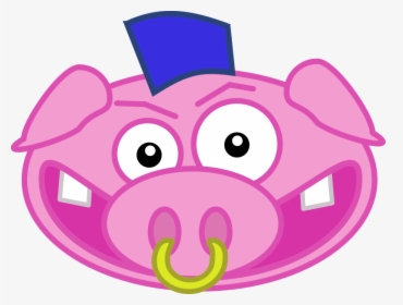 Pig With Ring On His Nose, HD Png Download, Transparent PNG