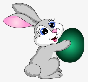 Easter Clipart Rabbit - Rabbit Carrot Eating Drawings, HD Png Download, Transparent PNG