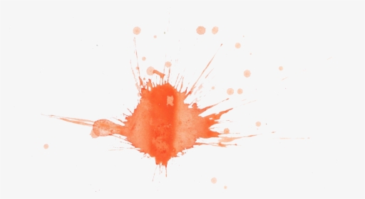 12 Orange Watercolor Splatter Png Transparent Onlygfxcom - Visual Arts, Png Download, Transparent PNG