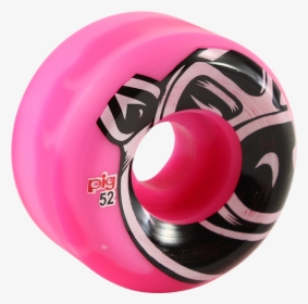 Image Is Loading Pig Head Conical Swirl 52mm 101a Pink - Pig Wheels Skateboard Pink, HD Png Download, Transparent PNG