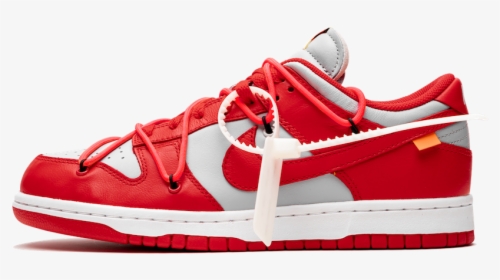 Off White Nike Dunk Low University Red Wolf Grey Ct0856 - Off-white, HD Png Download, Transparent PNG