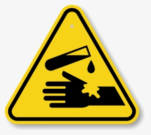 Caution Clipart Transparent - Corrosive Chemical Hazard Symbol, HD Png Download, Transparent PNG