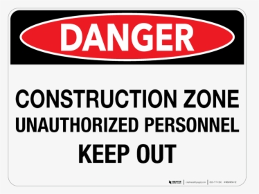 Danger Construction Zone Sign, HD Png Download , Transparent Png Image ...