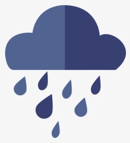 Icon Flat Blue Transprent - Icone De Chuva, HD Png Download, Transparent PNG