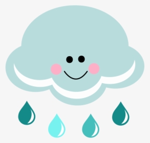 Cloud Storm Clouds Clipart Cute Rain Transparent Png - Clipart Cute Rain Cloud, Png Download, Transparent PNG
