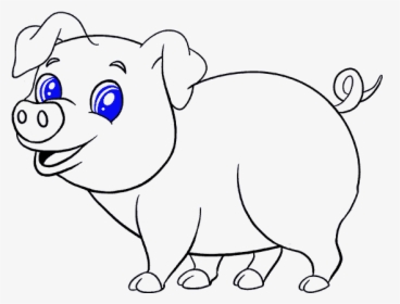 Pork Drawing Nose - Dibujo De Un Cerdo Facil, HD Png Download, Transparent PNG