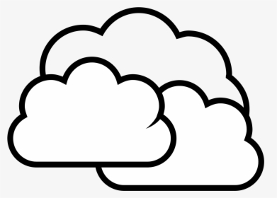 Clouds Clipart Black And White - Clip Art Clouds, HD Png Download, Transparent PNG