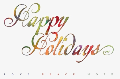 Happy Holidays Transparent Png - Small Happy Holidays Clip Art, Png Download, Transparent PNG
