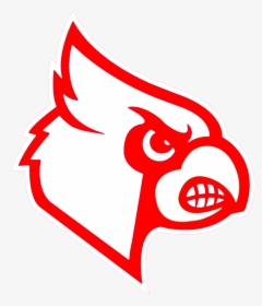 Red White Cardinals - Louisville Cardinals Logo Svg, HD Png Download, Transparent PNG
