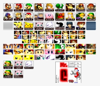 Character Icons - Super Smash Bros Melee Icons, HD Png Download, Transparent PNG