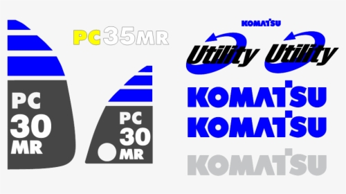 Komatsu Pc30mr-2 Decal Set - Pc 30 Mr Logo, HD Png Download, Transparent PNG