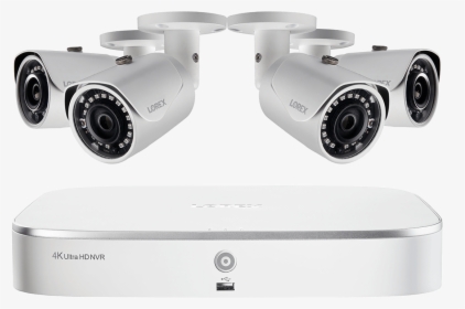 2k Hd 8-channel Ip Security System With Four 5mp Cameras - Lorex Security Cameras, HD Png Download, Transparent PNG