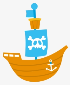 Cute Pirate Ship Cartoon, HD Png Download, Transparent PNG