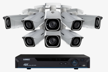 Ip Camera System With 8 Ultra Hd 4k Security Cameras - Lorex Security Cameras, HD Png Download, Transparent PNG