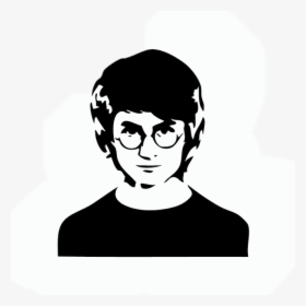 #harrypotter #silhouette - Pop Art Black And White Harry Potter, HD Png Download, Transparent PNG