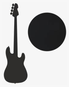 Bass Guitar Silhouette Clipart, HD Png Download, Transparent PNG