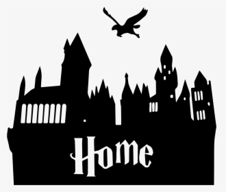 Harry Potter Castle Silhouette, HD Png Download, Transparent PNG