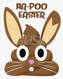 Ha Easter Emoji Bunny - T-shirt, HD Png Download, Transparent PNG