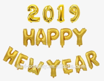 2019 Balloons Set Happy New Year Letter Aluminum Foil - 2019 New Year Letter, HD Png Download, Transparent PNG
