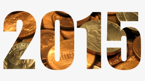 New Year, 2015, Happy, Design, Money, Coins, Usa - Coin, HD Png Download, Transparent PNG