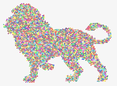 Lion, Animal, Big Cat, Feline, King Of The Jungle, - รูป วาด สัตว์ ทรง เรขาคณิต, HD Png Download, Transparent PNG