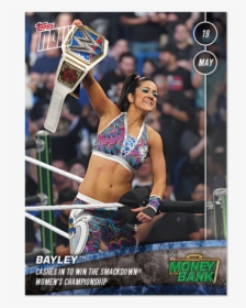 Wwe Topps Now® Card - Wwe Bayley Smackdown Champion, HD Png Download, Transparent PNG