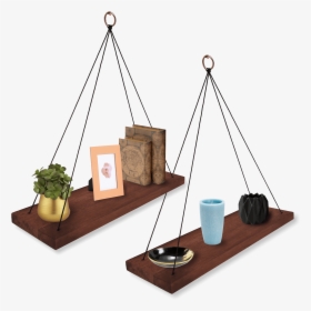Hanging Wood Shelves - Shelf, HD Png Download, Transparent PNG