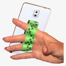 Paw Prints Green 3-loop Phone Grip Pg3 - Smartphone, HD Png Download, Transparent PNG