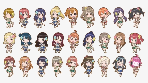 Love Live School Idol Festival All Stars Chibis, HD Png Download, Transparent PNG