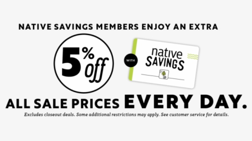 Monthly Sales Web Banner Native Savings - Sign, HD Png Download, Transparent PNG