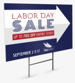Labor Day Sale Yard Sign Template Preview - Sign, HD Png Download, Transparent PNG