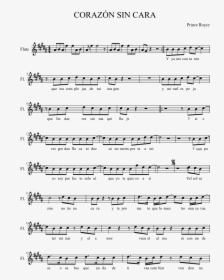 Corazón Sin Cara Sheet Music Composed By Prince Royce - Time To Say Goodbye Noten Trompete, HD Png Download, Transparent PNG
