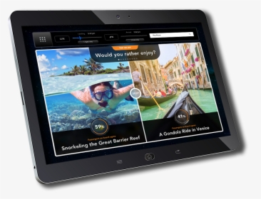 Tablet Computer Showing Our Trip Or Dip Inflight Travel - Tablet Computer, HD Png Download, Transparent PNG