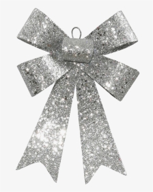 Glitter Bow Ribbon Png High-quality Image - Bow Png Silver Ribbon Png, Transparent Png, Transparent PNG