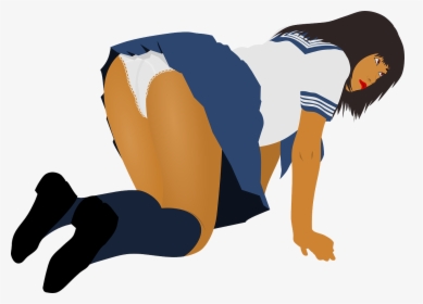 Doggy Style Girl Cartoon, HD Png Download, Transparent PNG
