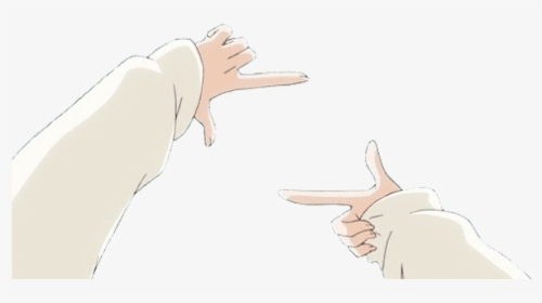 Anime Hand Png - Anime Heart Hand Transparent, Png Download, Transparent PNG