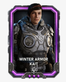 Kait In A Winter Armor Variant - Gears 5 Winter Kait Skin, HD Png Download, Transparent PNG